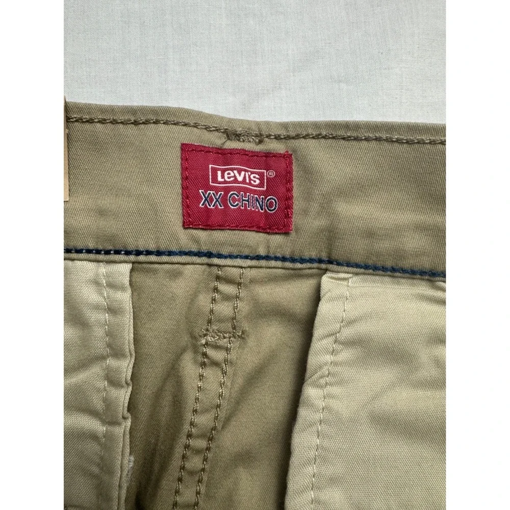 Levis XX Chino Shorts Mens 28 Khaki Tan‎ Stretch Twill